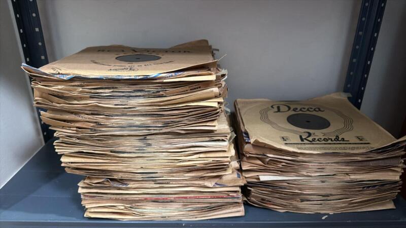 Vintage vinyl records
