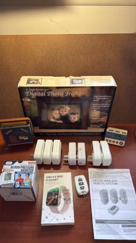 Indoor wireless remote system plugs, watch pressure monitor DIGITAL photo frame