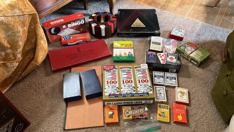 Vintage Board Games, Cards & Poker Chips