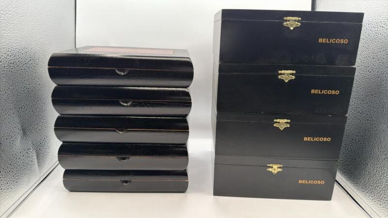 (9) Wood cigar boxes