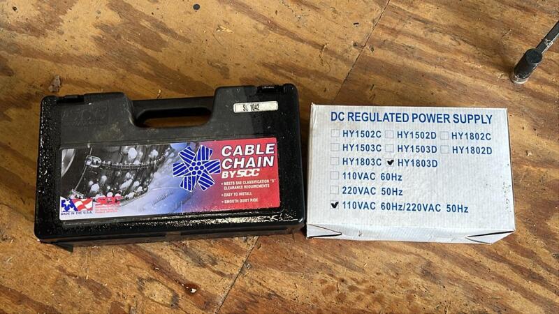 DC Regulated Power Supply & Cable Chain