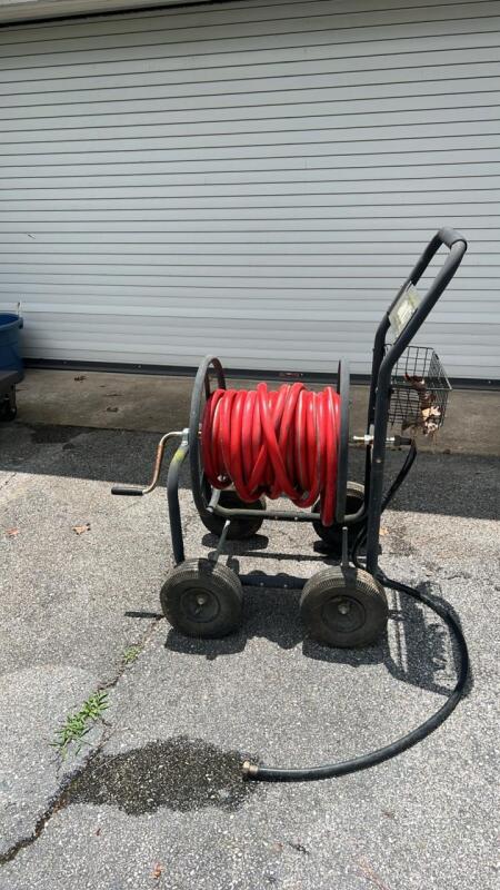 Rolling Hose Reel & Hose