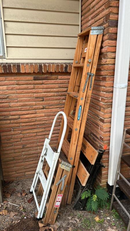 Wooden Ladders, Step Stool & Workbench