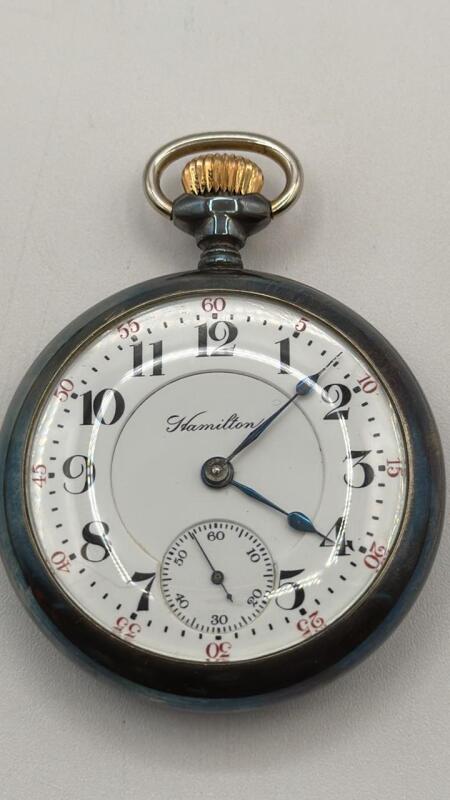 Hamilton sterling silver 21 Jewel pocket watch