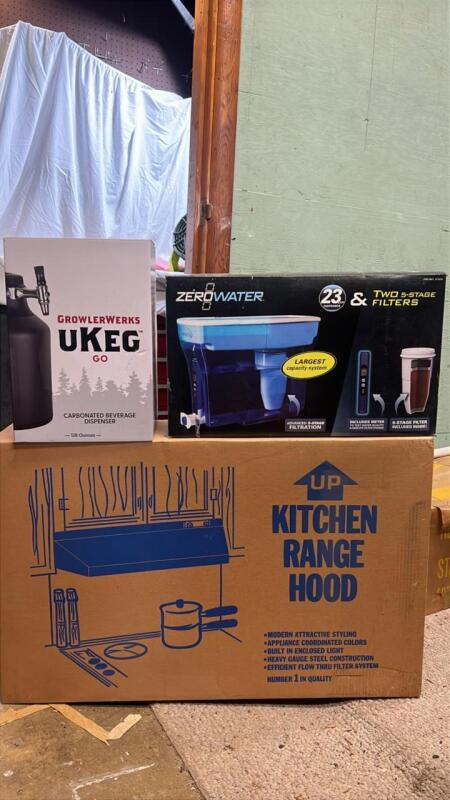 Range Hood, Water Pitcher & Filter & UKEG