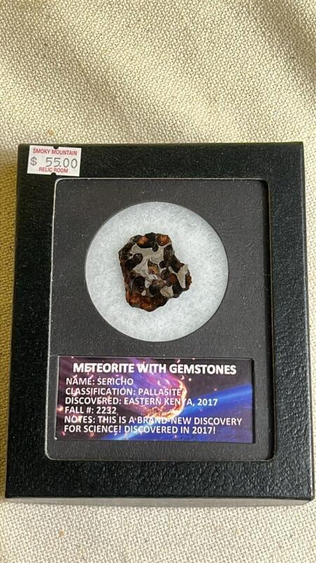 Meteorite with Gemstones