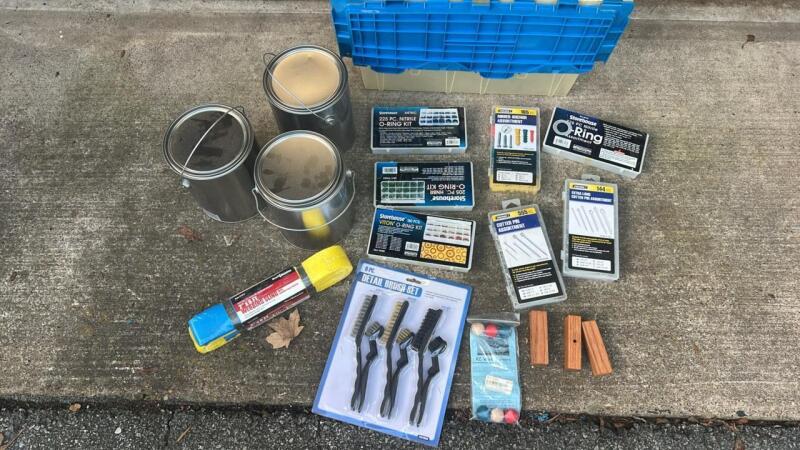 O-Rings, Anchors, Empty Paint Cans & Webbing