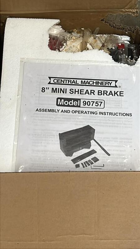 Central Machinery 8in Mini Shear Brake