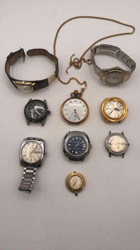 14K Gold Pocket Watch Chain weight .7oz or 18 grams. Pocket watch does not appear to be working and Watches
