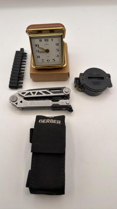 Gerber multitool in Dura clock engineer directional Compass