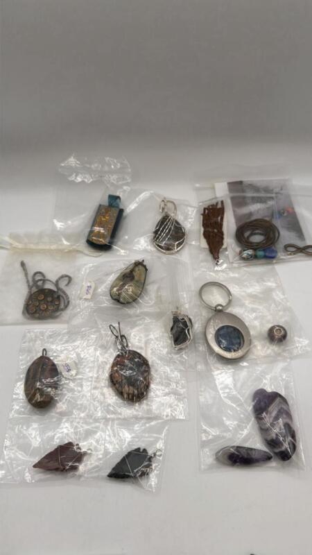 Stone and glass jewelry